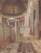 Alma-Tadema, Sir Lawrence Interior of the Church of San Clemente (mk23) France oil painting reproduction